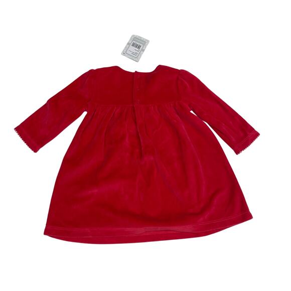 NWT Kissy Kissy 9M Jingle Velour Dress - Picture 2 of 4